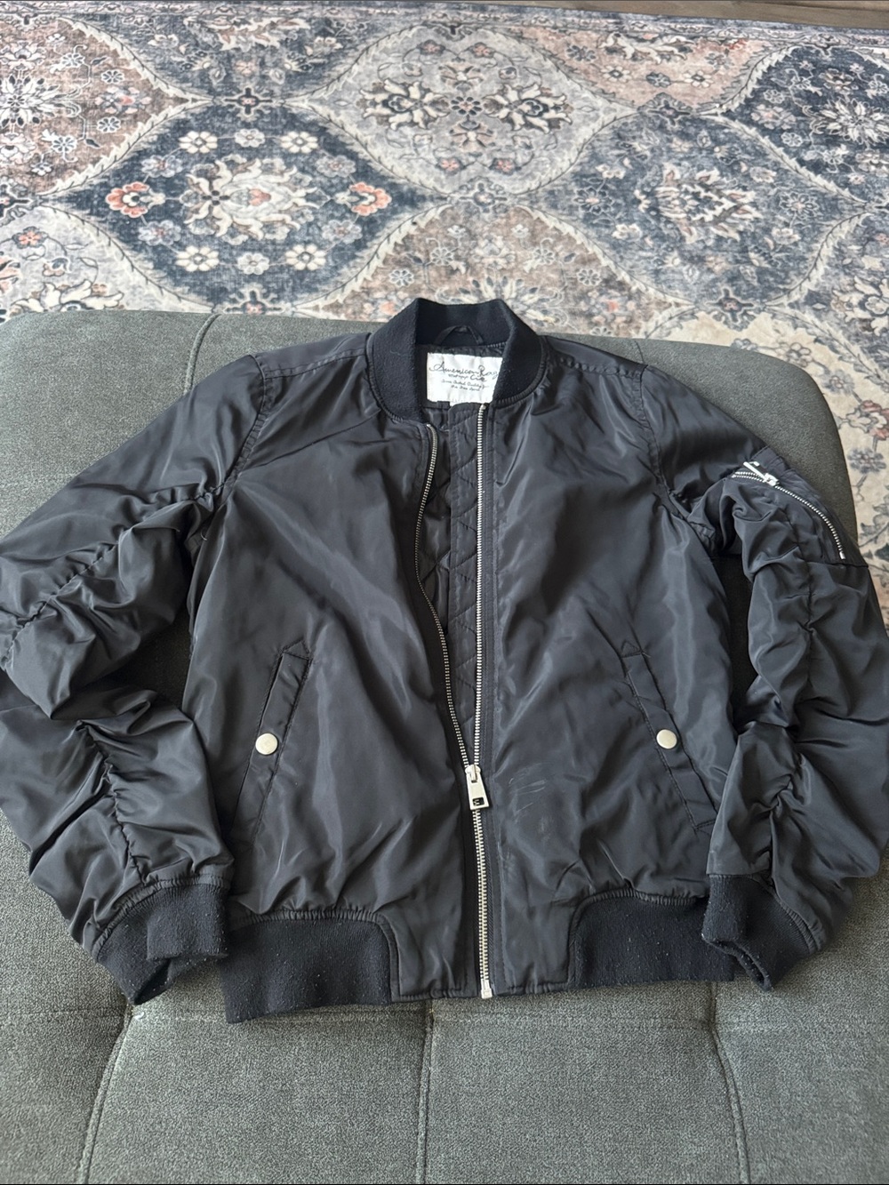 American Rag Black Bomber Jacket Size Small - Excellent Condition